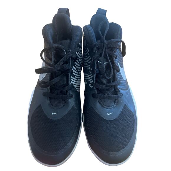 Nike Sneaker Mens 6.5 Team Hustle D 9 Black Silver AQ4224-001 Basketball - Picture 1 of 5